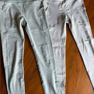 Athleta Kids Light Gray Leggings